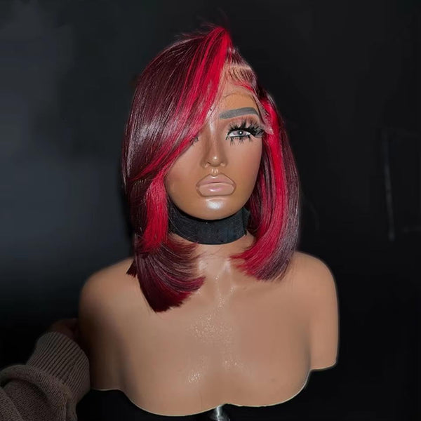 Glamorous Red Bob Wig