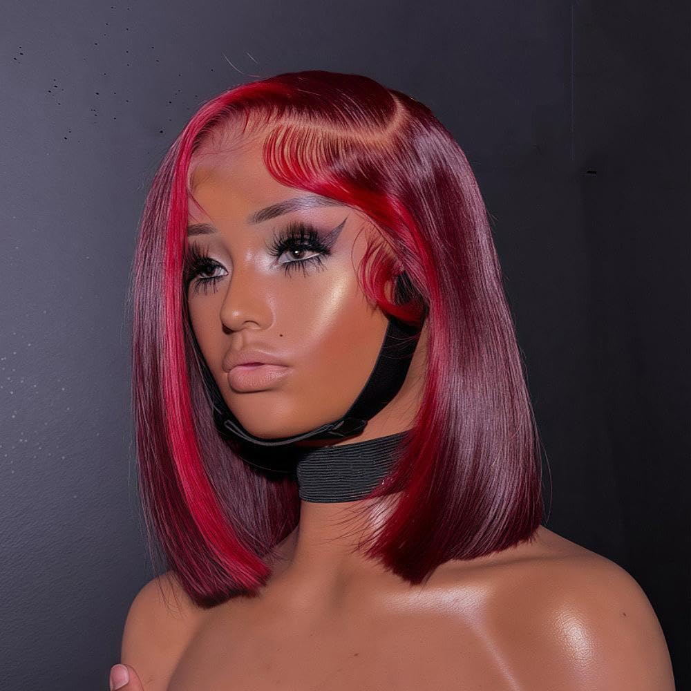 Glamorous Red Bob Wig