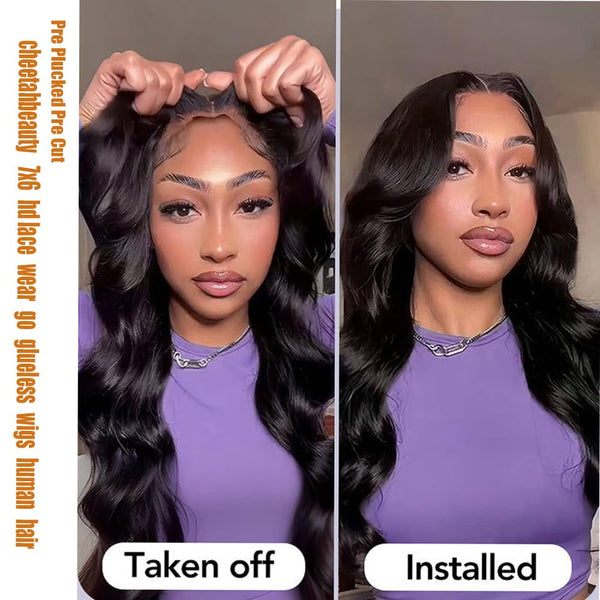 CheetahBeauty Glueless Body Wave Wig