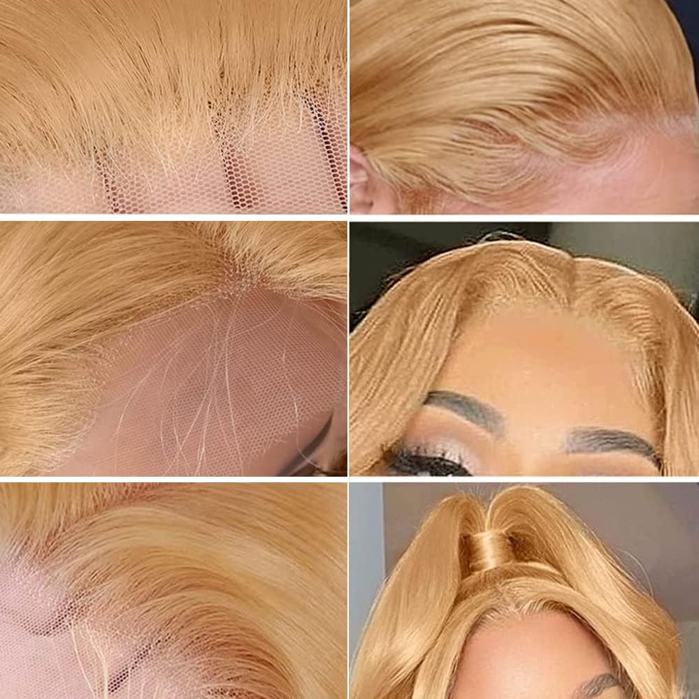 Glamorous Honey Blonde Lace Wig