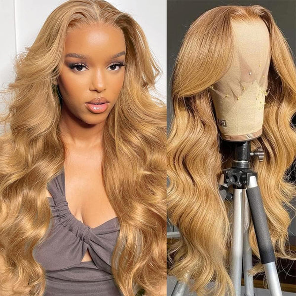 Glamorous Honey Blonde Lace Wig