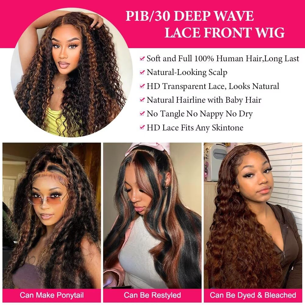 Glamorous Deep Wave Hair Wig