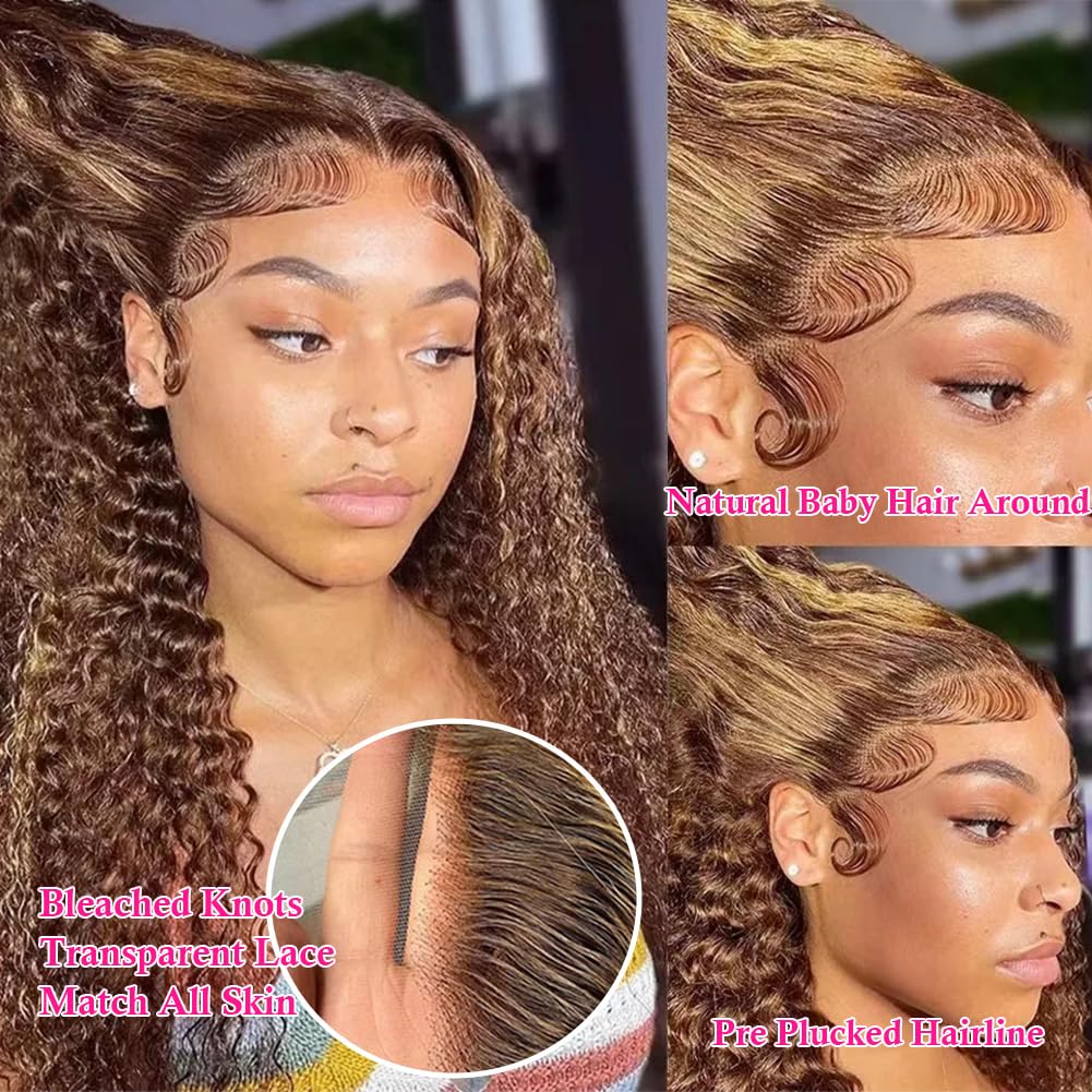 Glamorous Honey Blonde Lace Wig