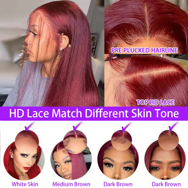 Burgundy Dream Lace Front Wig