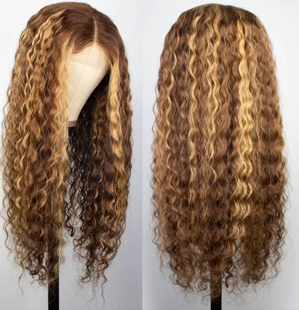 Glamorous Honey Blonde Wig