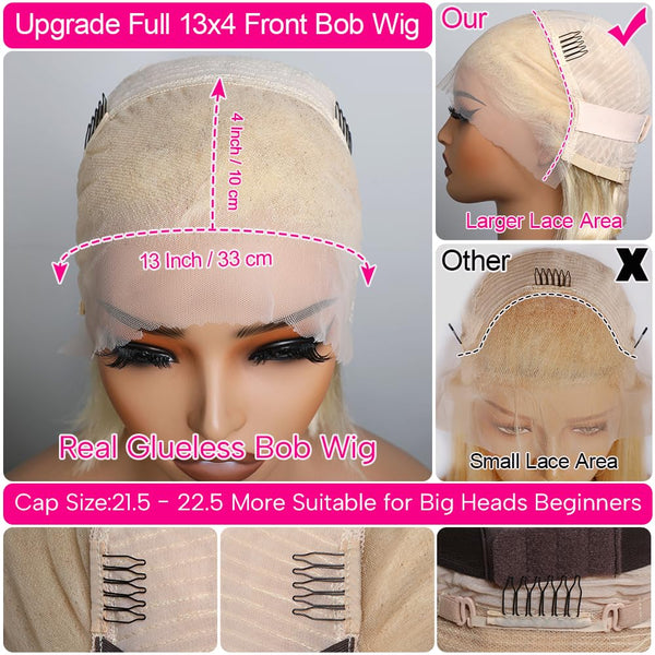 Stylish Blonde Bob Wig
