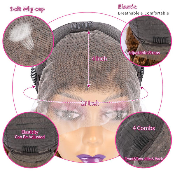 Glamorous Honey Blonde Wig