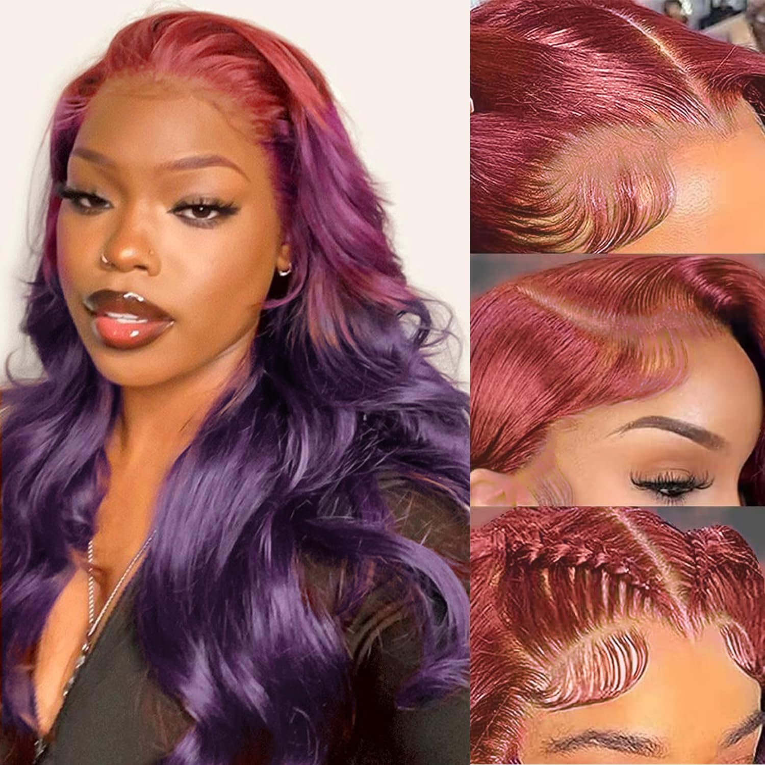 Pink Ombre Lace Front Wig