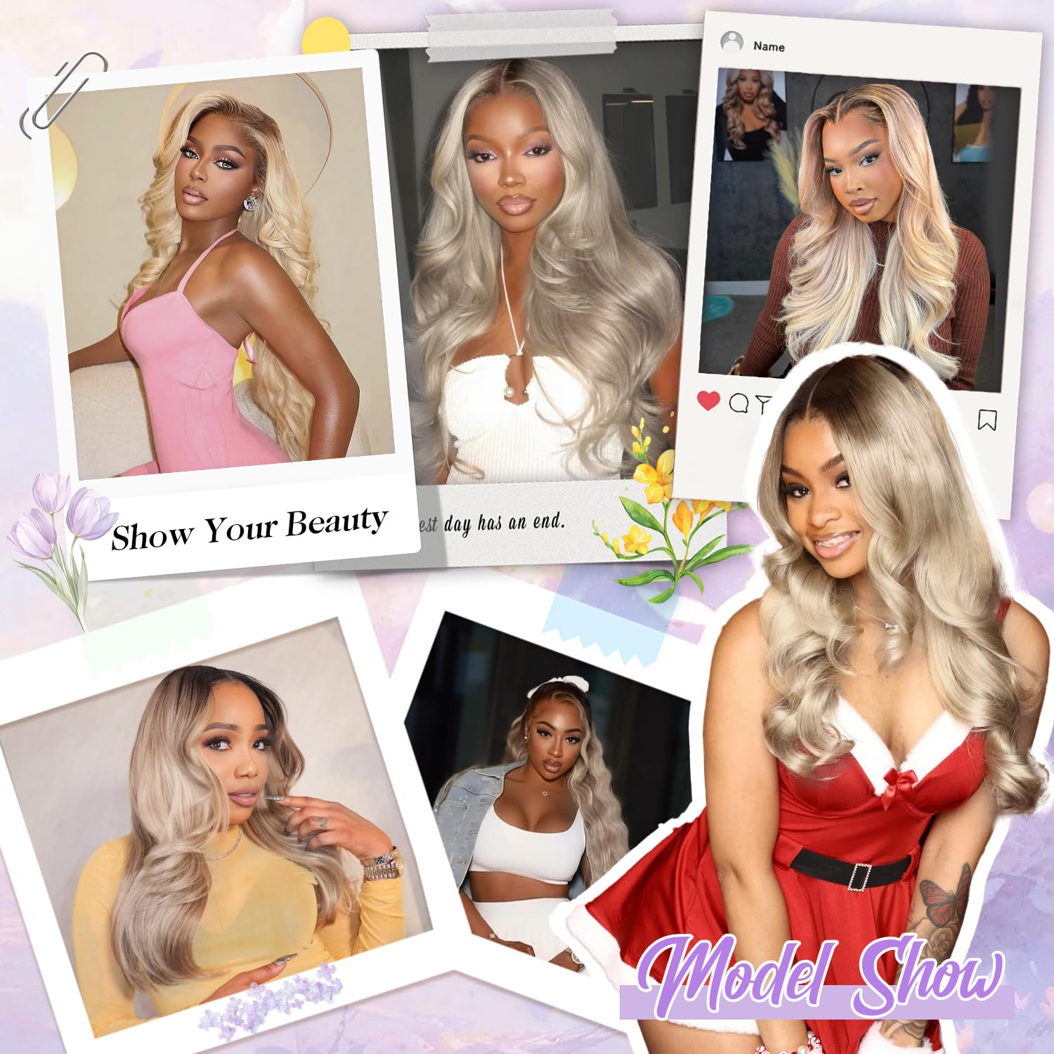 Glamorous Ombre Wavy Wig