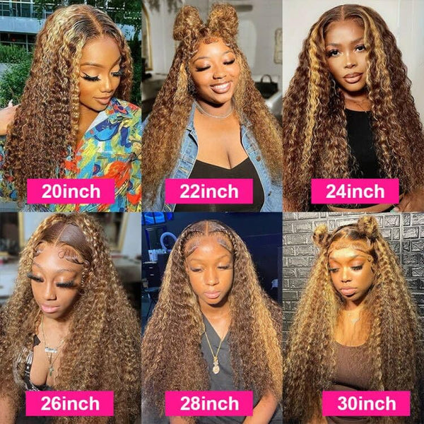 Glamorous Honey Blonde Lace Wig