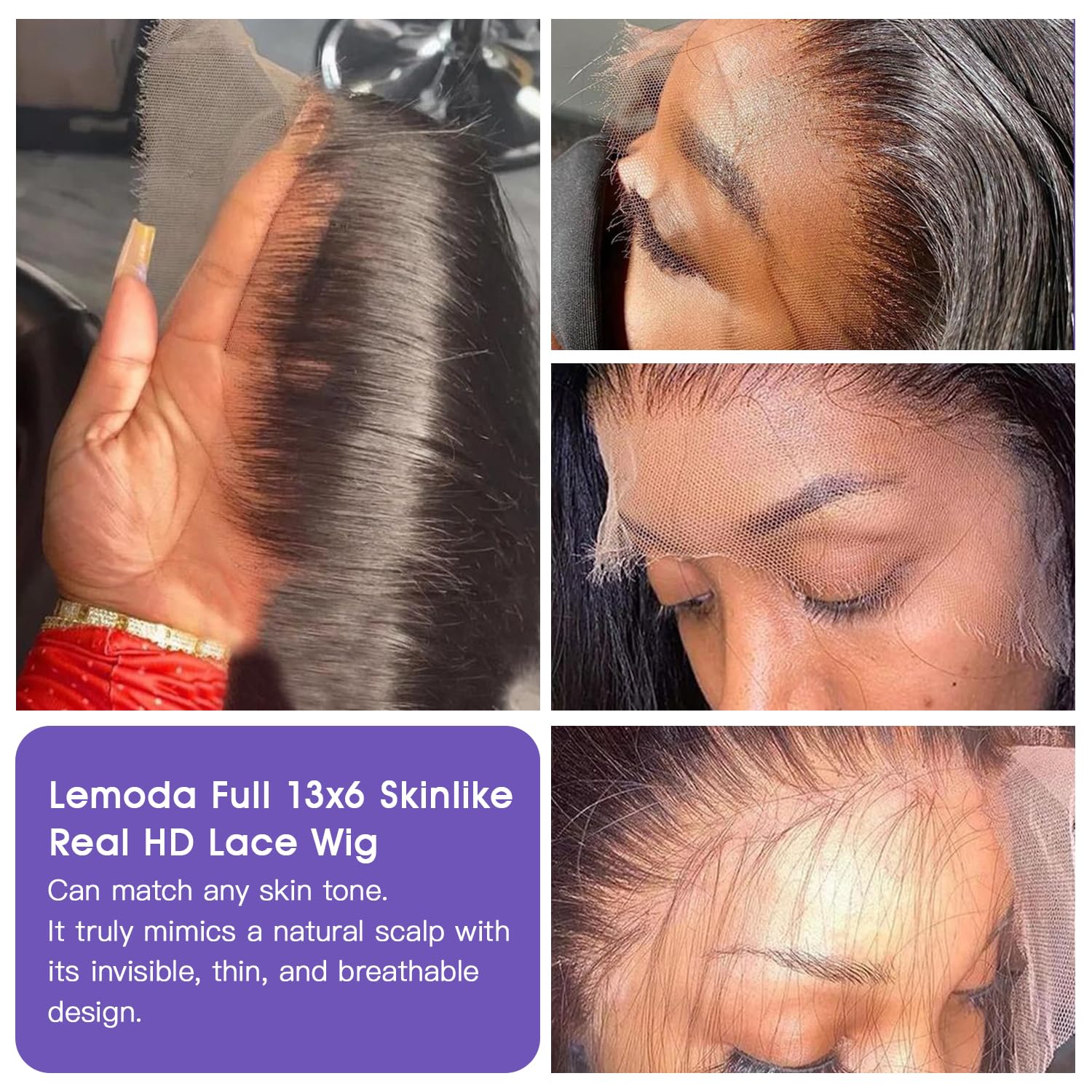 Lemoda Invisible Front Wig
