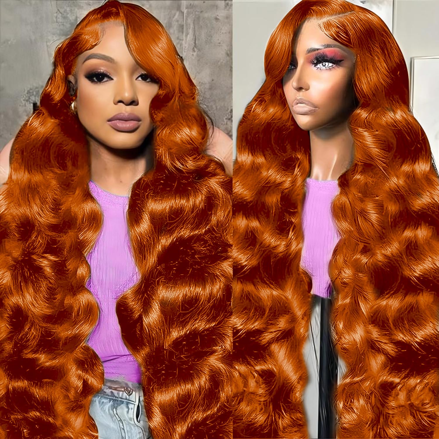 Gorgeous Ginger Glam Lace Wig