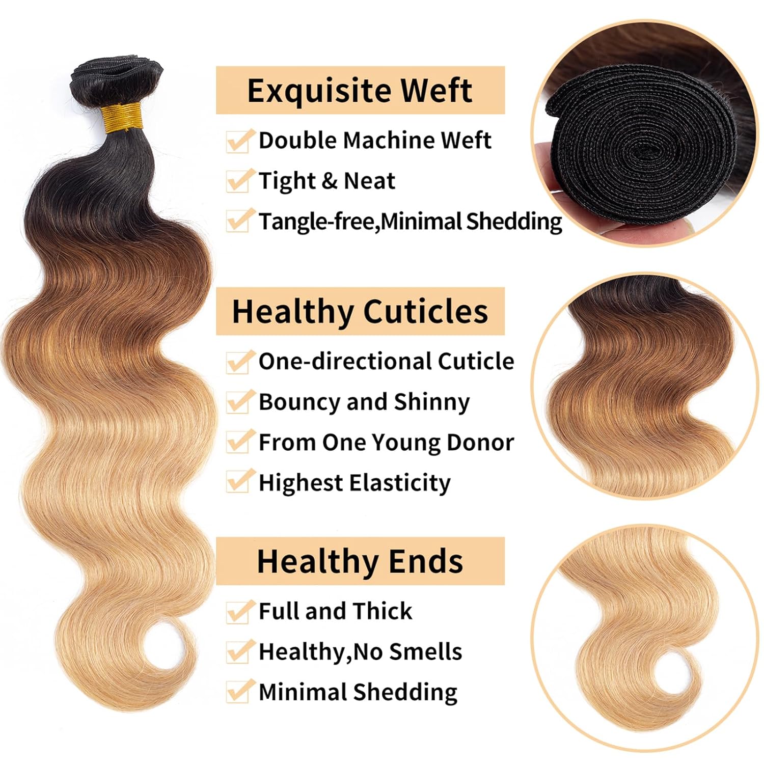 Glamorous Ombre Hair Bundles