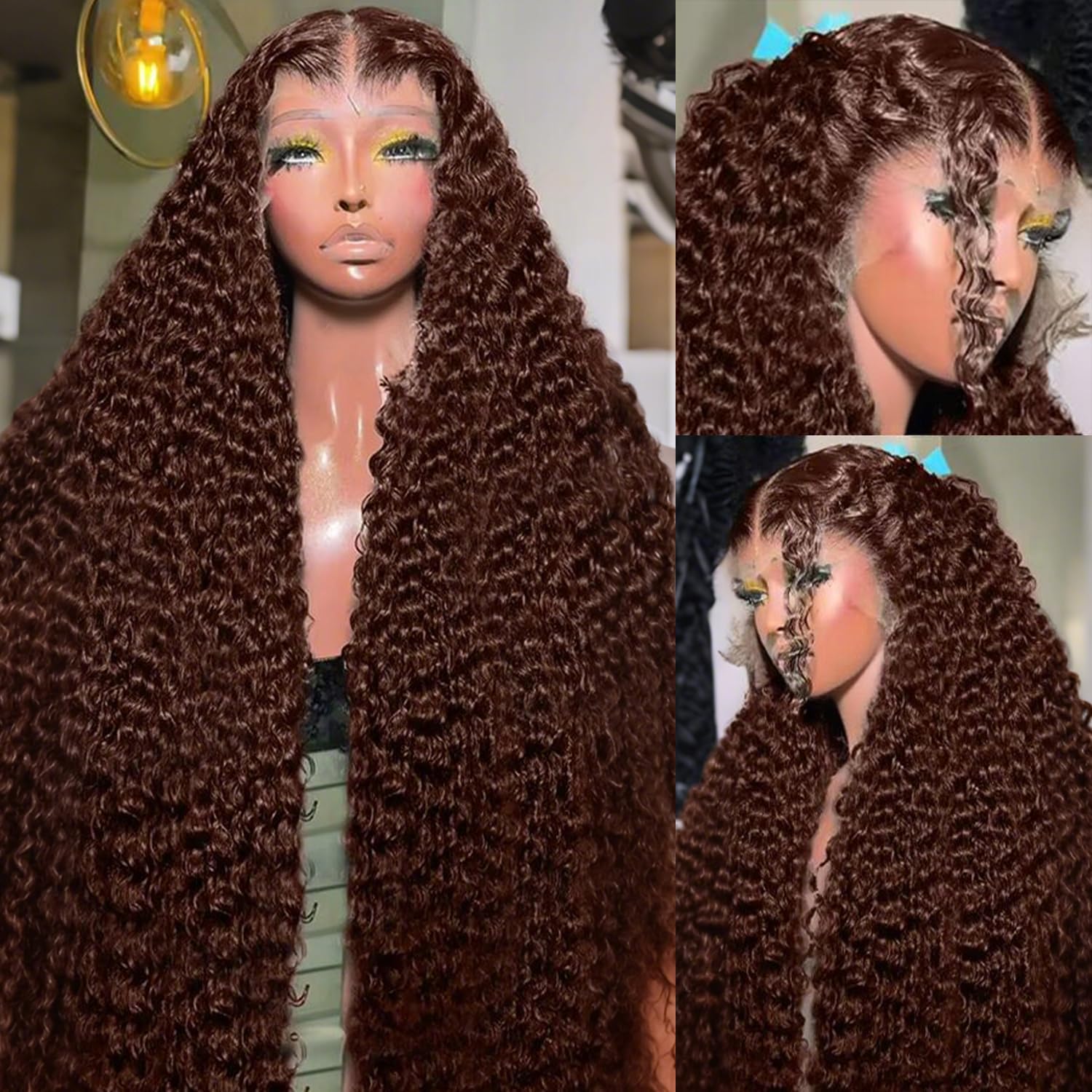 Luxurious Deep Curly Lace Wig