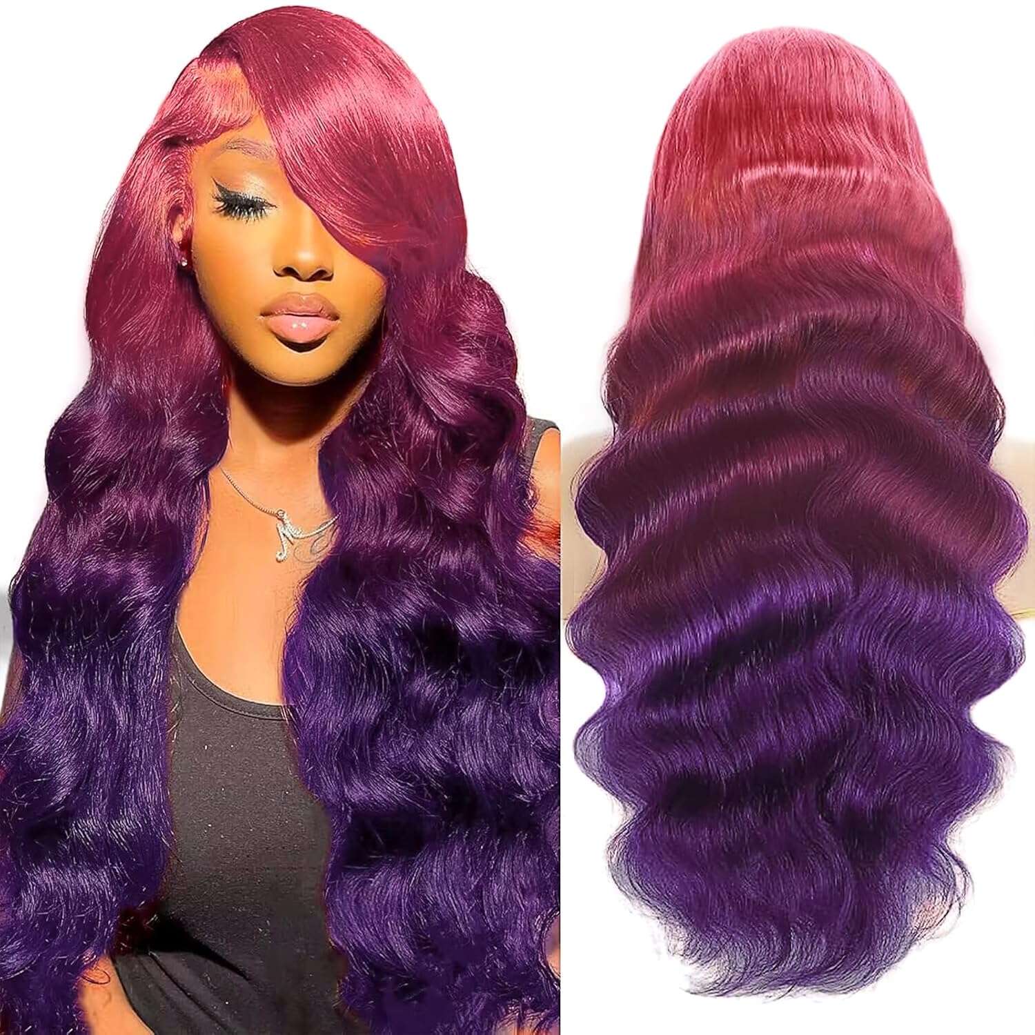 Pink Ombre Lace Front Wig