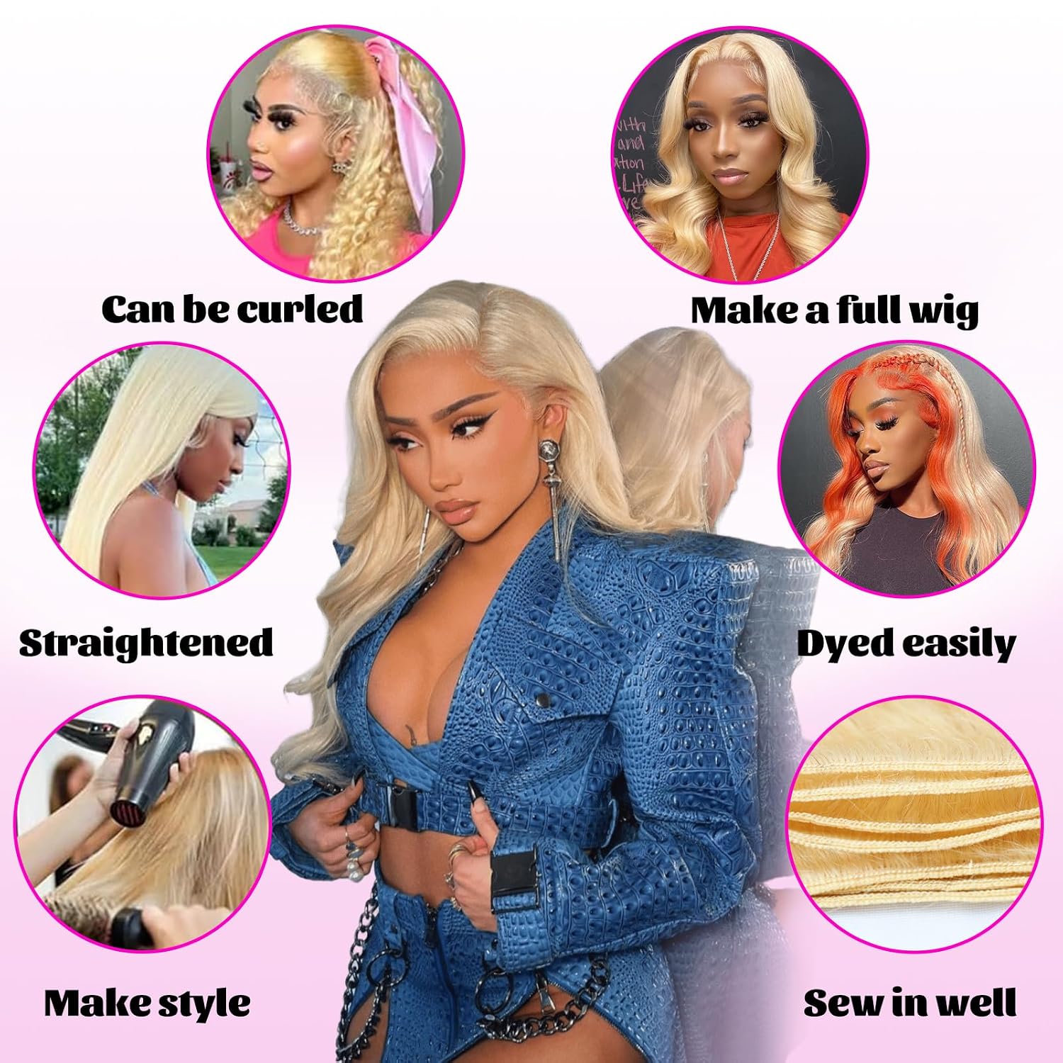 Luxurious Blonde Hair Extensions