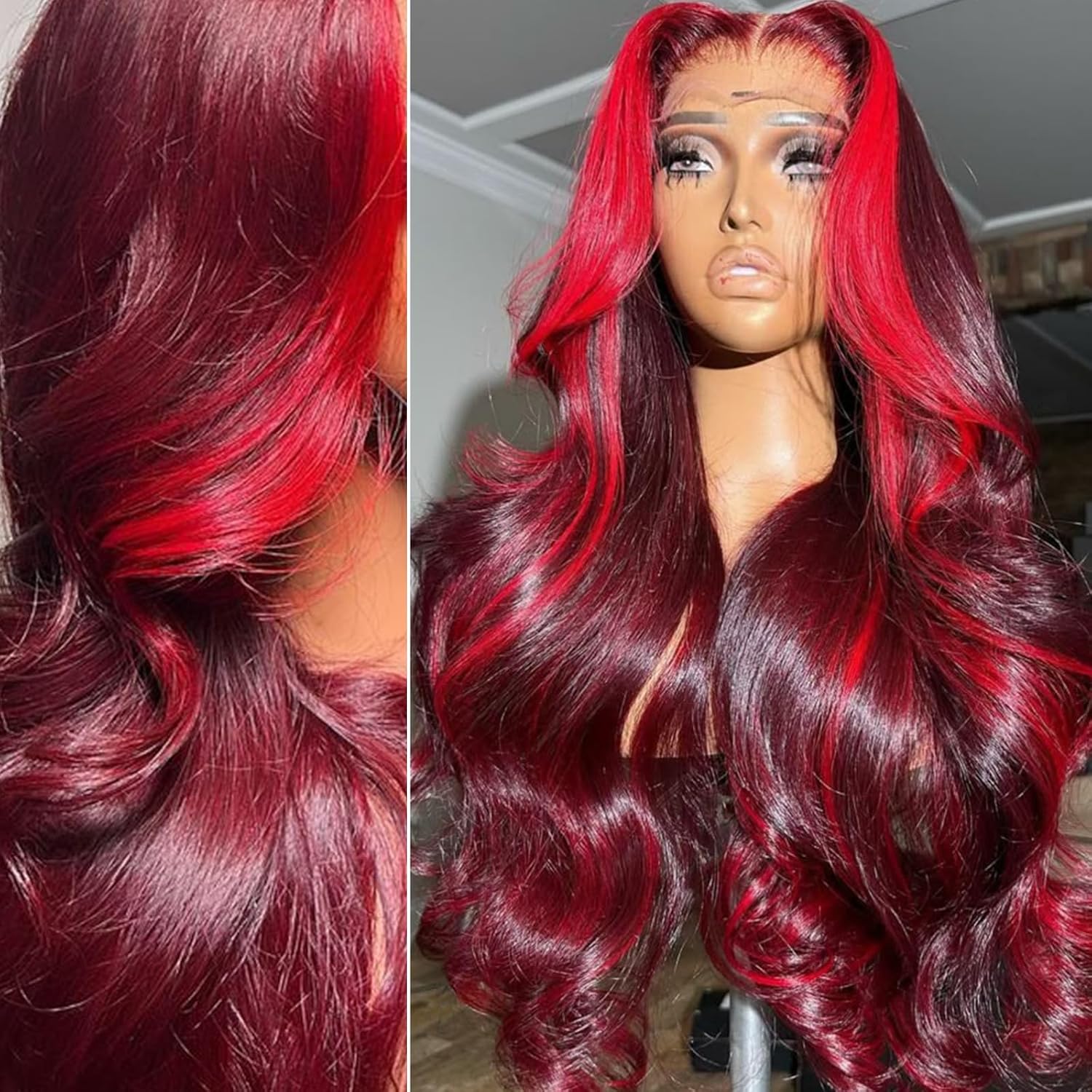 Gorgeous Burgundy Wave Wig