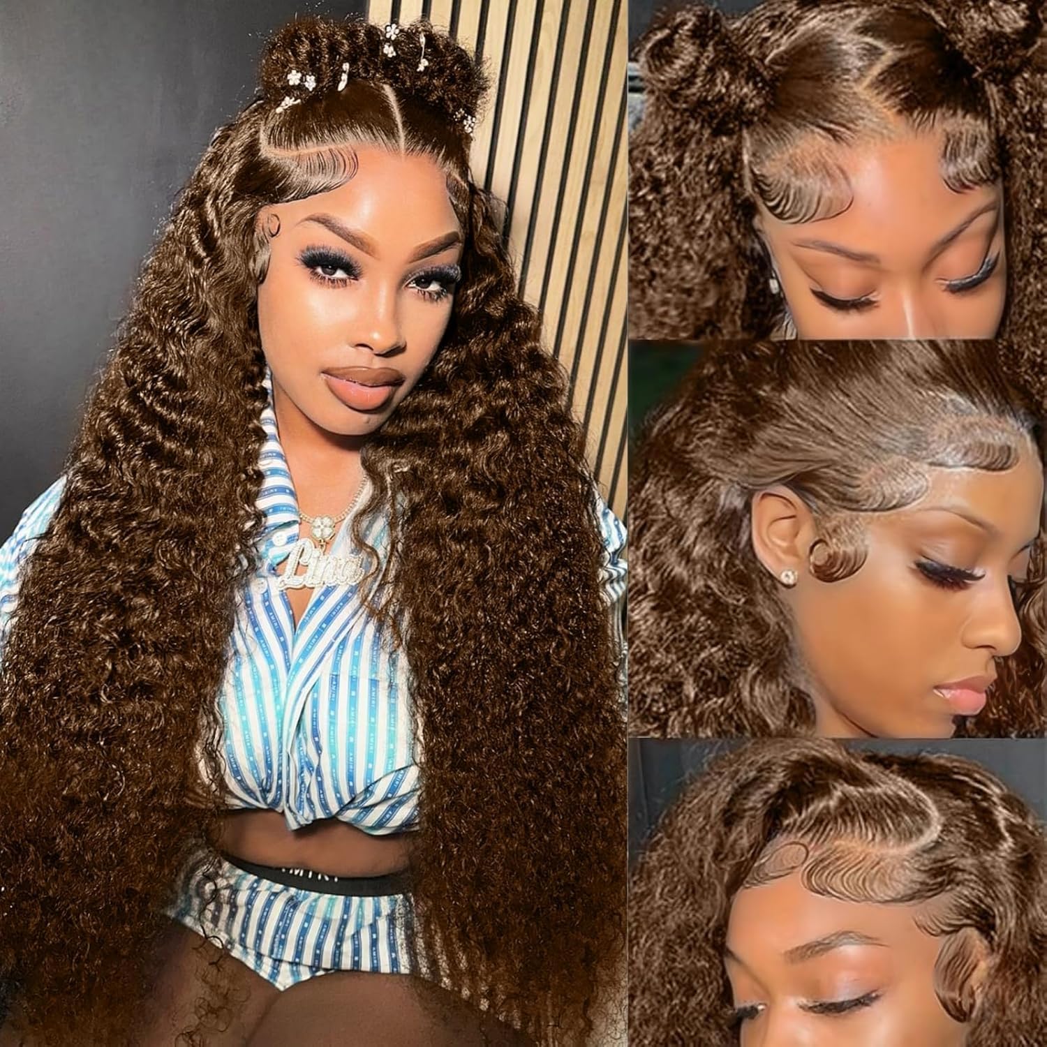 Luxurious Deep Curly Lace Wig