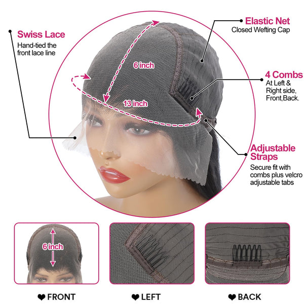 Luxurious Straight HD Lace Wig