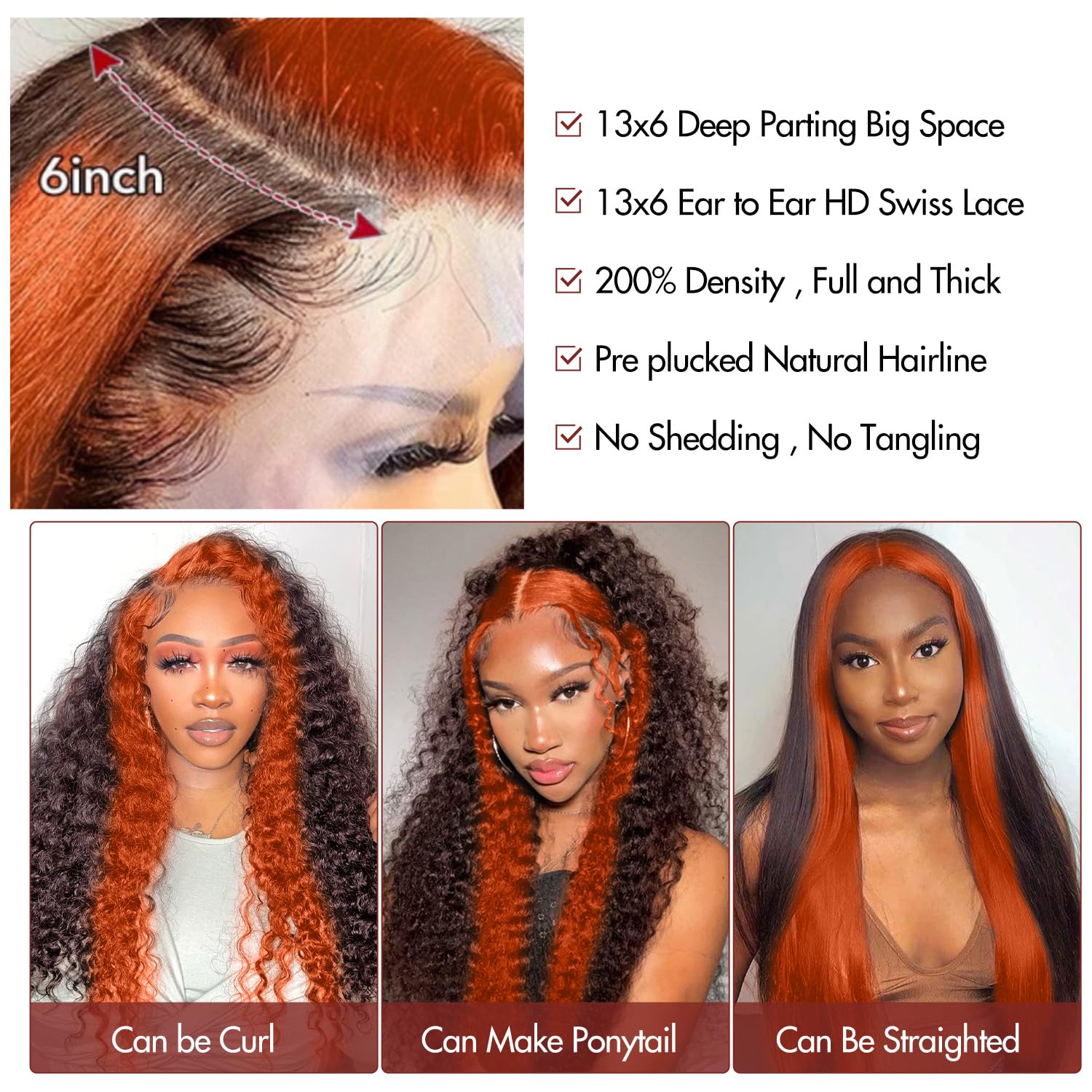 Ginger Glow Deep Wave Wig